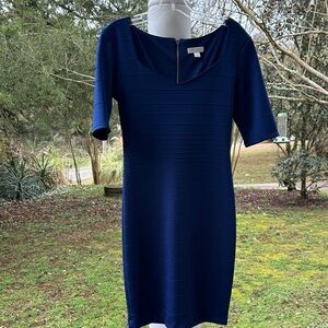 Bisou Bisou Royal Blue Mini Dress